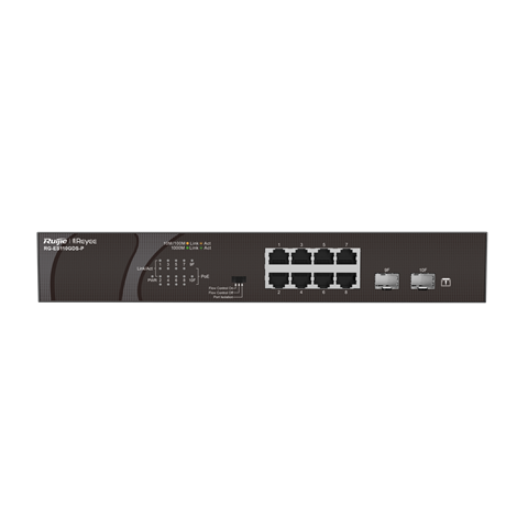 RG-ES110GDS-P 10-port Gigabit Unmanaged PoE Switch including