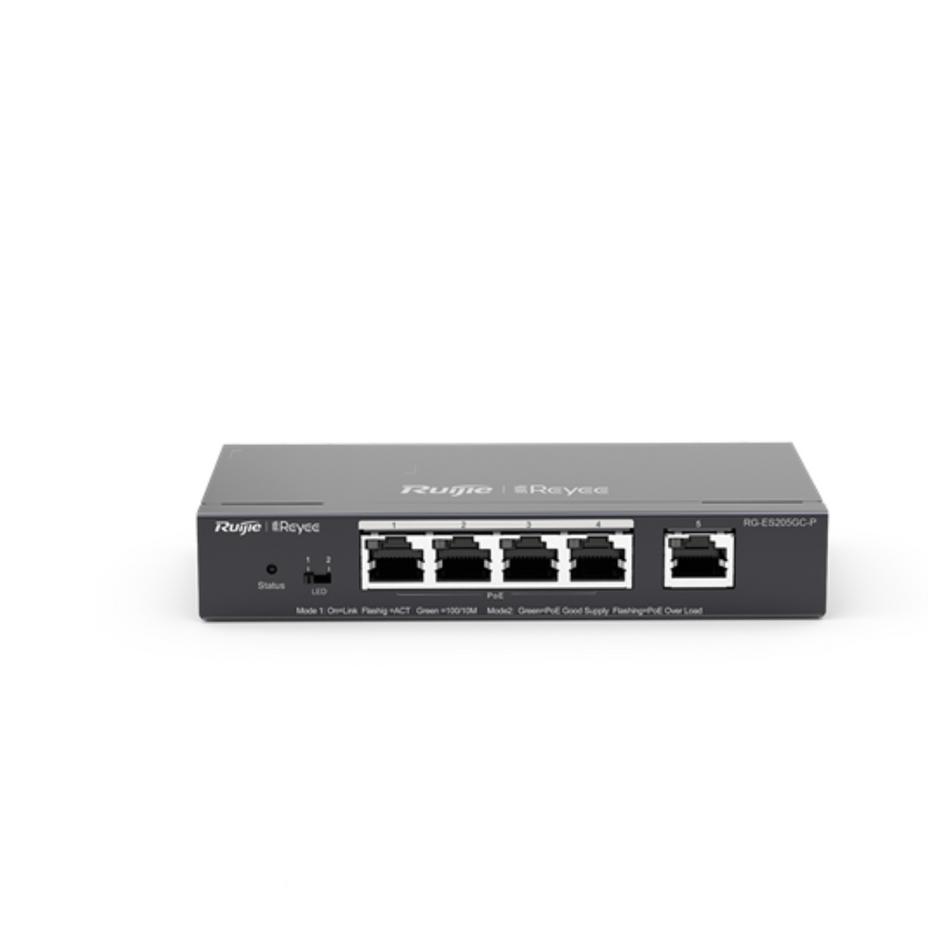 RG-ES205GC-P 5-Port Gigabit Smart POE Switch