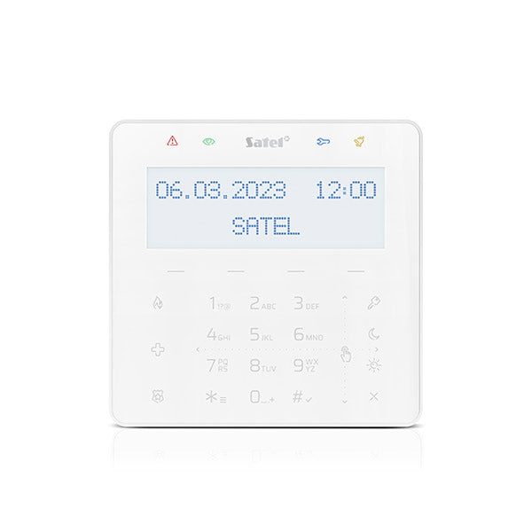 SATEL INT-KSG2R-W Keypad With Touch Keys