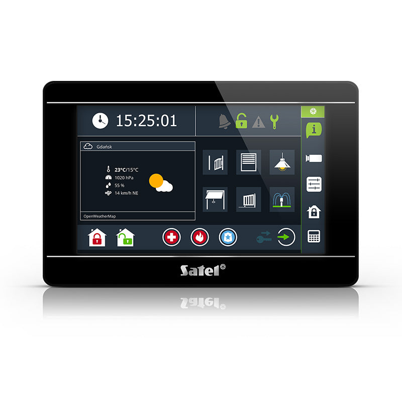 SATEL INT-TSI-B Touchscreen keypad - Black