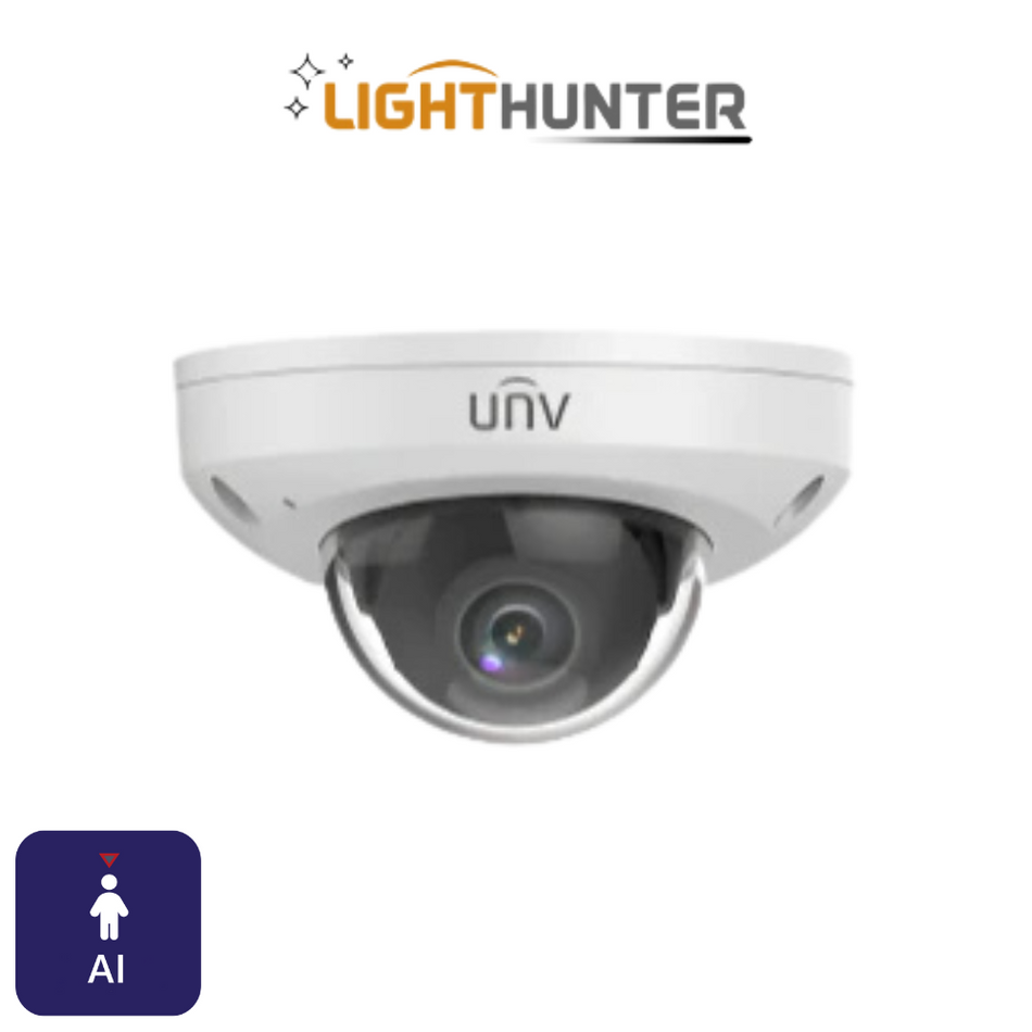 LightHunter 4MP 2.8mm AI Mini Dome Camera