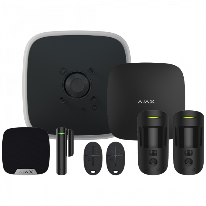 Ajax DoubleDeck Hub2 Plus Wireless Camera Starter Kit 1 - Black (AJA-23317)