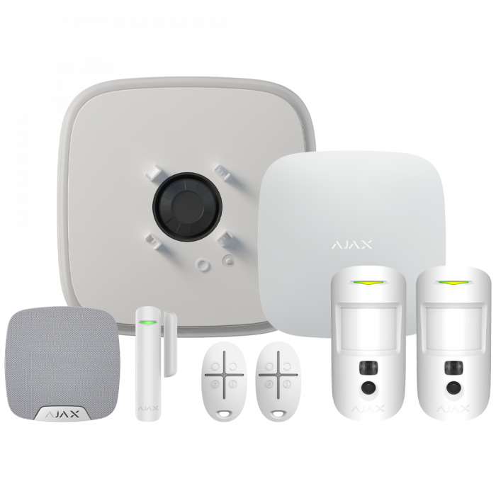 Ajax DoubleDeck Hub2 Wireless Camera Starter Kit 1 - White (AJA-23316)