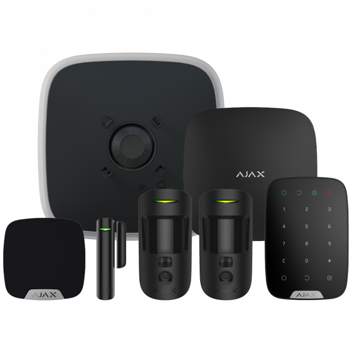 Ajax DoubleDeck Hub2 Wireless Camera Starter Kit 3 - Black (AJA-23340)