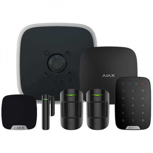 Ajax DoubleDeck Hub2 Wireless (Standard PIR) Starter Kit 3 - Black (AJA-35656)