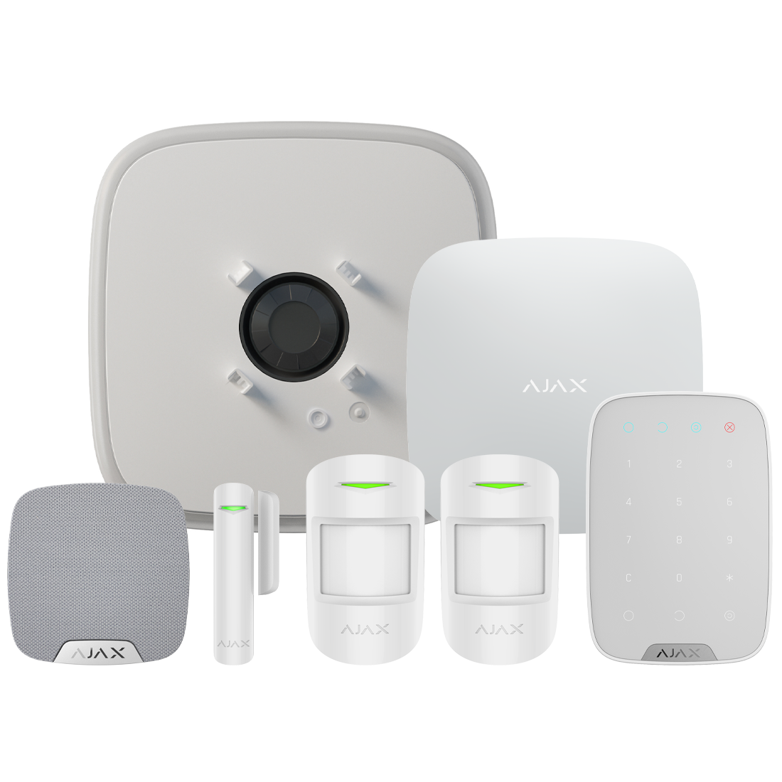 Ajax DoubleDeck Hub2 Wireless (Standard PIR) Starter Kit 3 - White (AJA-35657)