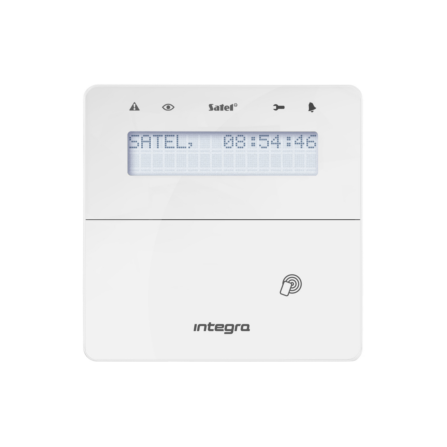 SATEL INT-KLFR-W Grade 3 LCD Keypad with prox reader (White)
